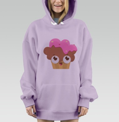 Маффин, Hoodie Mjhigh Dig Mel, Fiolet, утепленная