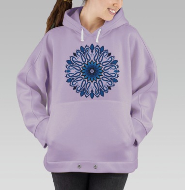 Мандала, Hoodie Oversize Fiolet