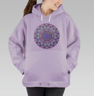 Мандала процветания, Hoodie Oversize Fiolet