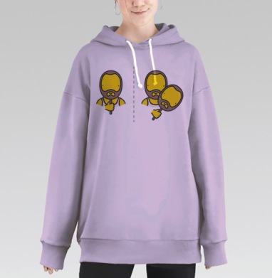 МАСКА, Hoodie Long Oversize Fiolet