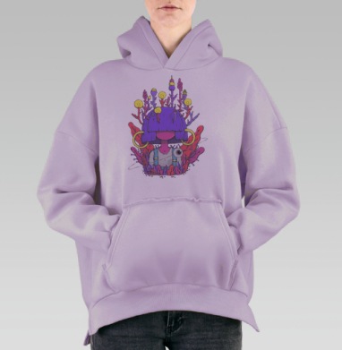 Маха, Hoodie Oversize Fiolet, утепленная