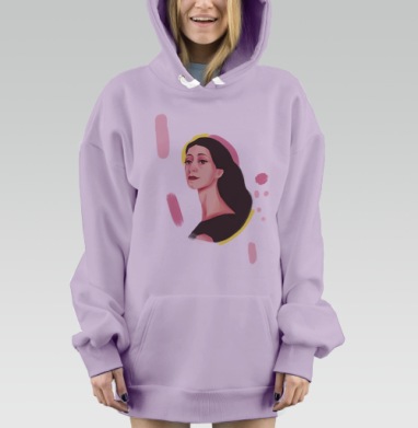 Майя, Hoodie Mjhigh Dig Mel, Fiolet, утепленная