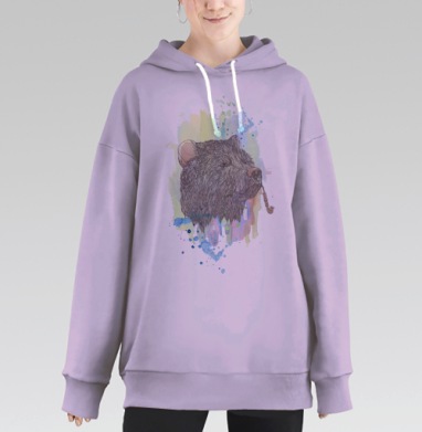 Медвед, Hoodie Long Oversize Fiolet