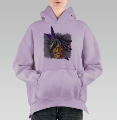 Мелодия застряла, Hoodie Oversize Fiolet, утепленная