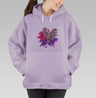Механический петух, Hoodie Oversize Fiolet