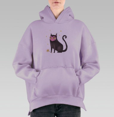 Милый Фамильяр, Hoodie Oversize Fiolet, утепленная