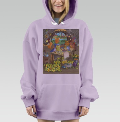 Мир белок, Hoodie Mjhigh Dig Mel, Fiolet, утепленная