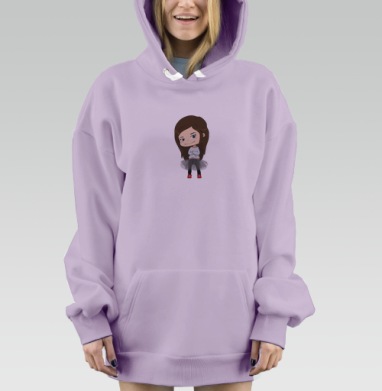 Модница, Hoodie Mjhigh Dig Mel, Fiolet, утепленная