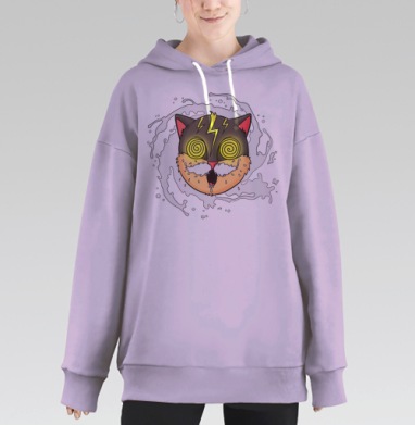 Молочные усы, Hoodie Long Oversize Fiolet