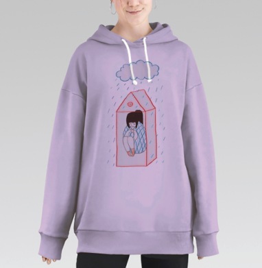 Мой дом, Hoodie Long Oversize Fiolet