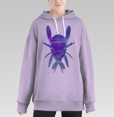 мрт вда, Hoodie Long Oversize Fiolet