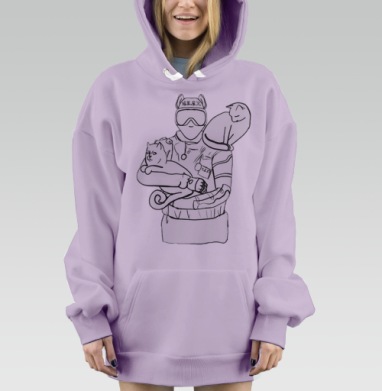 На защите вашего уюта, Hoodie Mjhigh Dig Mel, Fiolet, утепленная