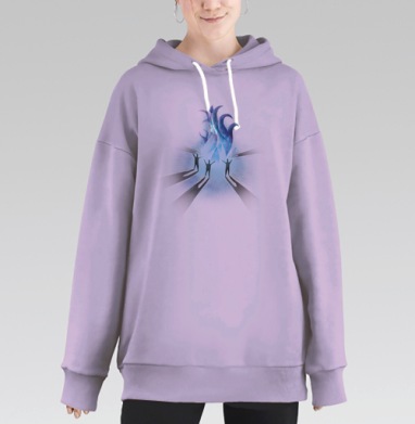 Настоящий свет, Hoodie Long Oversize Fiolet