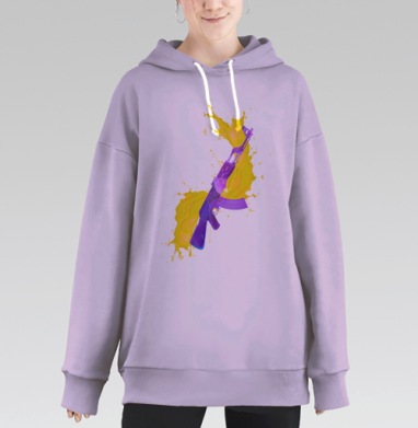 Нет войне, Hoodie Long Oversize Fiolet