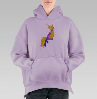 Нет войне, Hoodie Oversize Fiolet, утепленная
