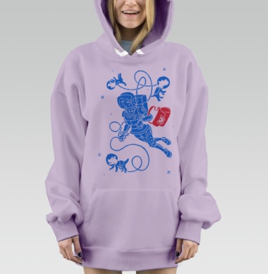 Невесомость, Hoodie Mjhigh Dig Mel, Fiolet, утепленная