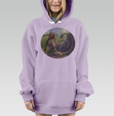 Невеста Полоза, Hoodie Mjhigh Dig Mel, Fiolet, утепленная