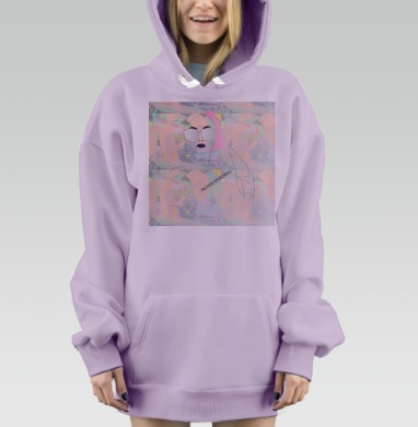 Nomophobia / Номофобия, Hoodie Mjhigh Dig Mel, Fiolet, утепленная