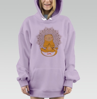 Ом.., Hoodie Mjhigh Dig Mel, Fiolet, утепленная