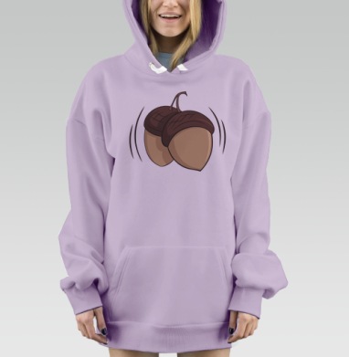 Орешки, Hoodie Mjhigh Dig Mel, Fiolet, утепленная