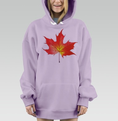 Осеннее настроение, Hoodie Mjhigh Dig Mel, Fiolet, утепленная