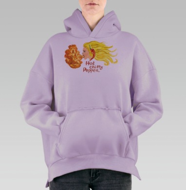Острый перец Чили, Hoodie Oversize Fiolet, утепленная