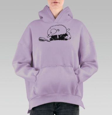 Овцепати, Hoodie Oversize Fiolet, утепленная