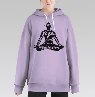 Падмасана, Hoodie Long Oversize Fiolet