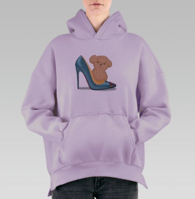 Паппи, Hoodie Oversize Fiolet, утепленная