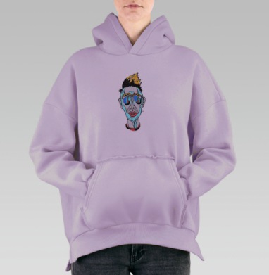 Парень, Hoodie Oversize Fiolet, утепленная