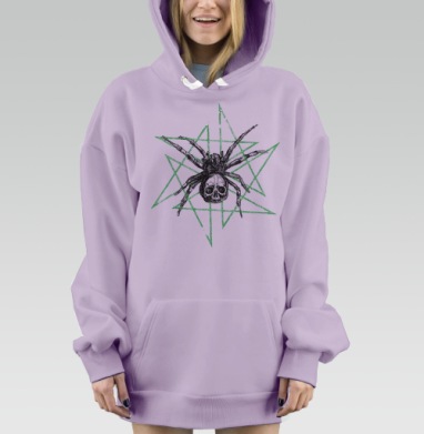 Паук, Hoodie Mjhigh Dig Mel, Fiolet, утепленная