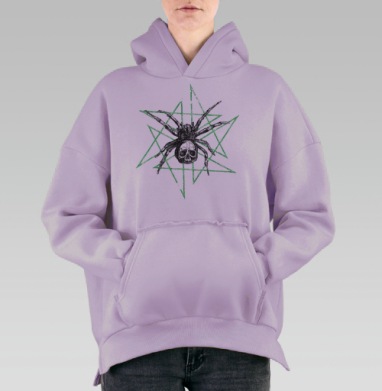 Паук, Hoodie Oversize Fiolet, утепленная