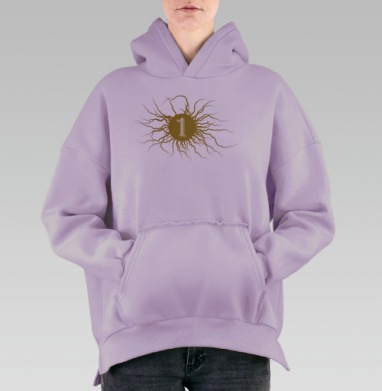 Первичная энергия, Hoodie Oversize Fiolet, утепленная