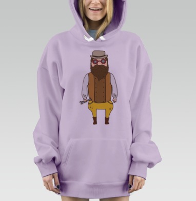 Пилот, Hoodie Mjhigh Dig Mel, Fiolet, утепленная