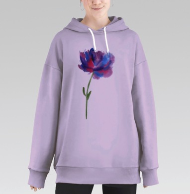 Пион, Hoodie Long Oversize Fiolet