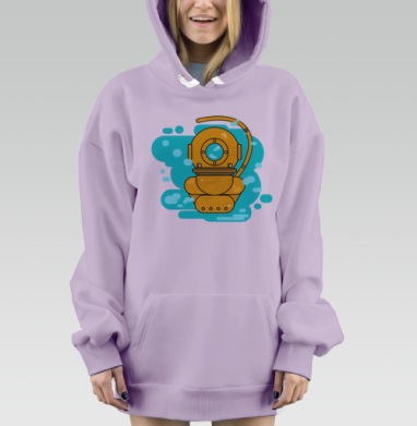 Погружаемся..., Hoodie Mjhigh Dig Mel, Fiolet, утепленная