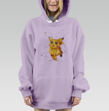 Pokemon, Hoodie Mjhigh Dig Mel, Fiolet, утепленная