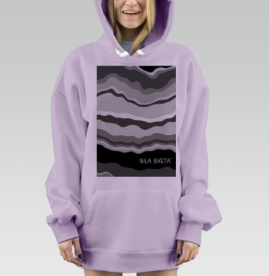 Print / Печать, Hoodie Mjhigh Dig Mel, Fiolet, утепленная