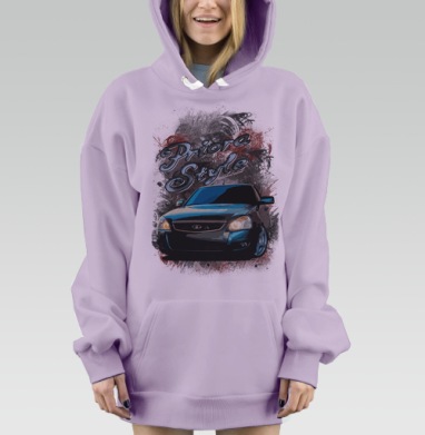 Приора, Hoodie Mjhigh Dig Mel, Fiolet, утепленная