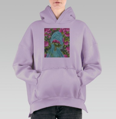 Призрак оранжереи, Hoodie Oversize Fiolet, утепленная