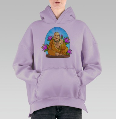 Просветление, Hoodie Oversize Fiolet, утепленная