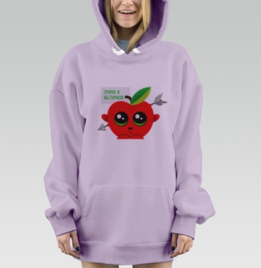 Прямо в яблочко, Hoodie Mjhigh Dig Mel, Fiolet, утепленная