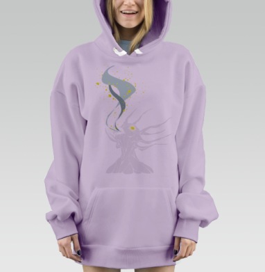 Пыльца, Hoodie Mjhigh Dig Mel, Fiolet, утепленная