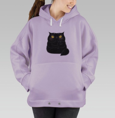 Пухлый кот, Hoodie Oversize Fiolet