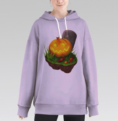 Радостная тыковка, Hoodie Long Oversize Fiolet