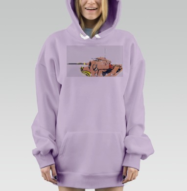РАШ, Hoodie Mjhigh Dig Mel, Fiolet, утепленная