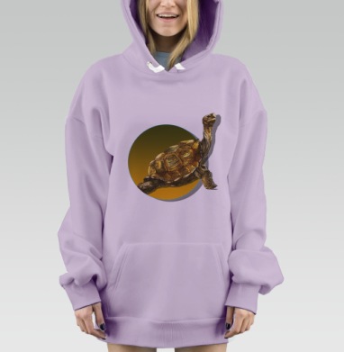 Реалистичная статуэтка черепахи с тянущейся головой, Hoodie Mjhigh Dig Mel, Fiolet, утепленная