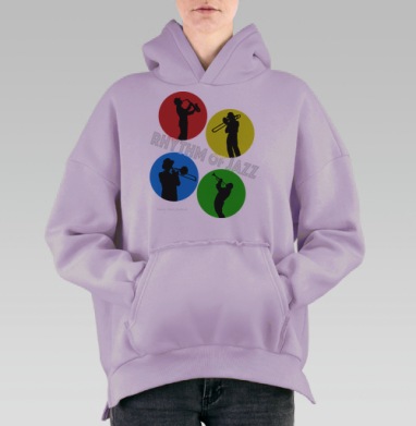 Ритмы Джаза, Hoodie Oversize Fiolet, утепленная