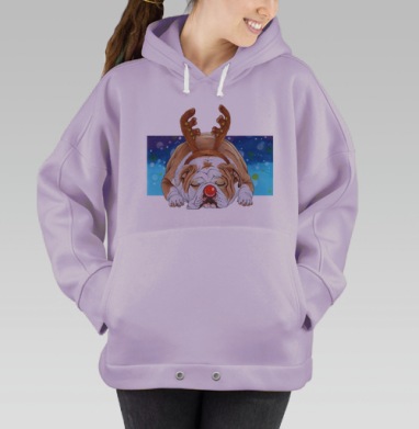 Рождественский пёс, Hoodie Oversize Fiolet