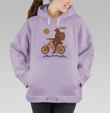 Рыцарь «Ордена солнца и луны», Hoodie Oversize Fiolet